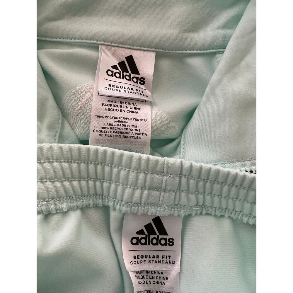 Adidas Toddler Girls Mint Green 2 Piece Zipper Front Track Suit Size 4 - NWT - Picture 6 of 7